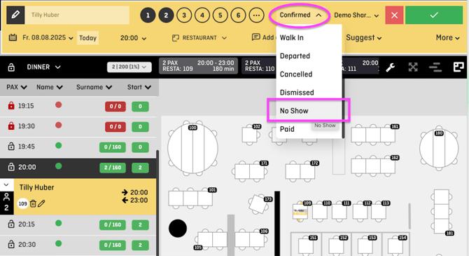screenshot of aleno backend