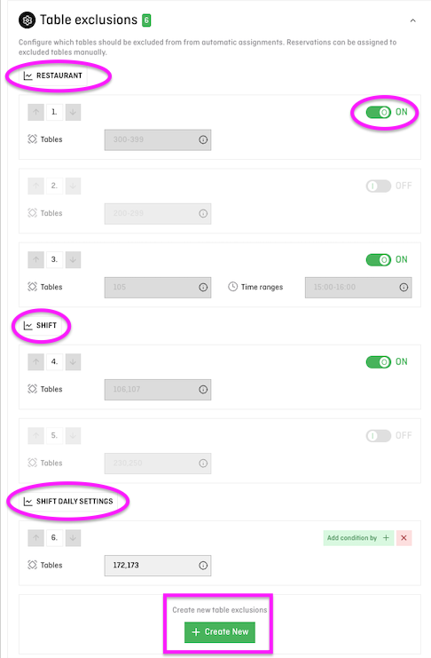 screenshot of daily ata settings