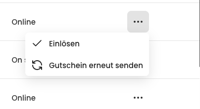 screenshot of aleno voucher dashboard