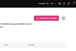 screenshot of aleno backend showing the voucher store url