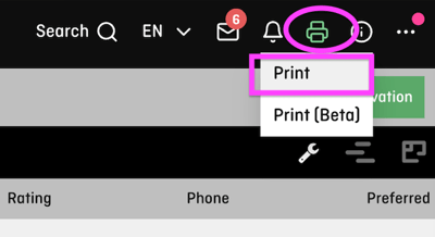 screenshot of aleno backend