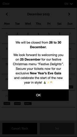 date text